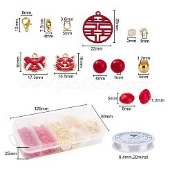 Tiger Zodiac Bracelets DIY Making Kits&nbsp;DIY-YW0004-26