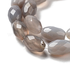 Natural Grey Agate Beads Strands&nbsp;G-P520-C11-01