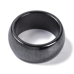 Magnetic Synthetic Hematite Finger Ring&nbsp;RJEW-A047-02D