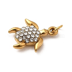 304 Stainless Steel Rhinestone Pendants&nbsp;STAS-B097-06G-08