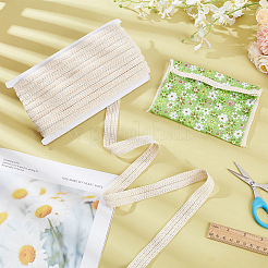 Braided Cotton Lace Ribbons&nbsp;SRIB-WH0011-152A