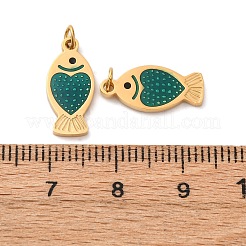 304 Stainless Steel Enamel Pendants&nbsp;STAS-U061-25G-A