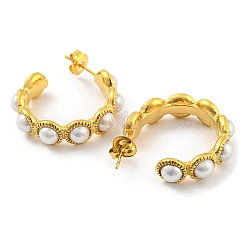304 Stainless Steel Ring Stud Earrings&nbsp;EJEW-M233-06G
