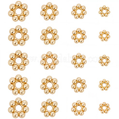 80Pcs 4 Styles 304 Stainless Steel Spacer Beads&nbsp;STAS-BBC0008-28G