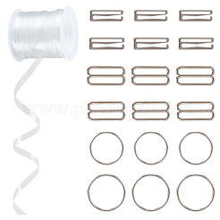 36Pcs 6 Styles Number 9-shaped Alloy Swimsuit Bra Tops&nbsp;FIND-GF0008-31D