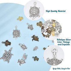 16 Style Tibetan Style Alloy Pendants&nbsp;FIND-CA0006-35