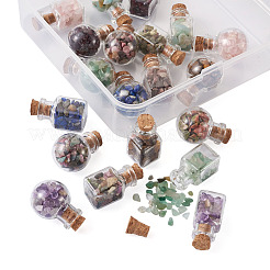 Glass Wishing Bottle Decorations&nbsp;AJEW-TA0017-19
