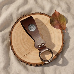 2Pcs Flat Round PU Leather Medieval Belt Pendant&nbsp;AJEW-CL0002-87A