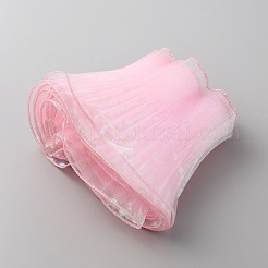 6 Yards Laser Polyester Pleated Lace Trim&nbsp;OCOR-WH0080-86D