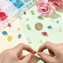 390Pcs Transparent Electroplate Glass Beads&nbsp;EGLA-FS0002-64
