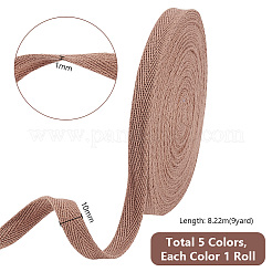 45 Yards 5 Colors Flat Polycotton Twill Tape Ribbon&nbsp;OCOR-PH0002-81A