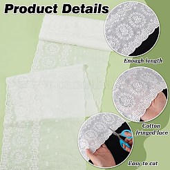 3 Yards Cotton Embroidered Flower Lace Trim&nbsp;OCOR-BC0007-44