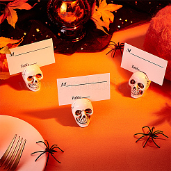 Skull Resin Name Card Holder&nbsp;DIY-WH0430-814