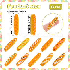 60Pcs Resin Baguette Micro Landscape Scene Ornaments&nbsp;AJEW-NB0007-15
