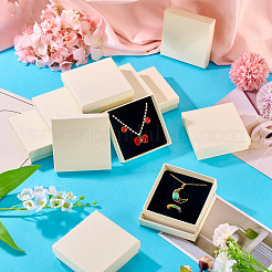 12Pcs Cardboard Paper Jewelry Storage Boxes with Sponge&nbsp;CON-TA0001-33B