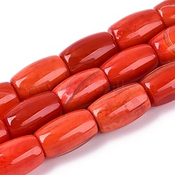Dyed Natural Agate Beads Strands&nbsp;G-T144-34