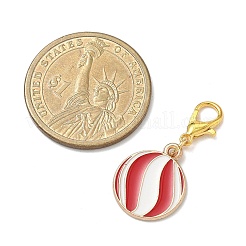 4Pcs 4 Styles Christmas Theme Alloy Enamel Pendants Decorations&nbsp;HJEW-JM04056