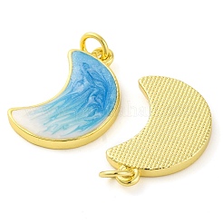 Brass Enamel Pendants&nbsp;KK-S401-08G