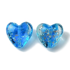Luminous Handmade Gold Sand Lampwork Beads&nbsp;FOIL-B001-03A