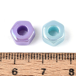 UV Plating Opaque Acrylic Beads&nbsp;SACR-T018-31M