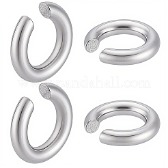 2 Pairs 303 Stainless Steel Cuff Earrings&nbsp;EJEW-BBC0002-25P