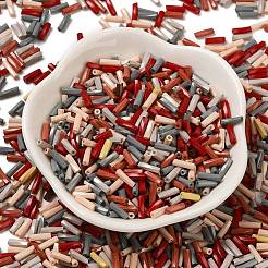 Baking Paint Glass Twist Bugle Beads&nbsp;SEED-C004-02L