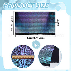 1 Yard Polyester Fish Scale Fabric&nbsp;DIY-PH0036-68
