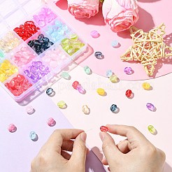 216Pcs 12 Colors Transparent Glass Beads&nbsp;DGLA-CJ0001-04