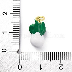 Brass Enamel Pendants&nbsp;KK-U066-02B-G