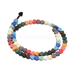 Synthetic Lava Rock Beads Strands&nbsp;G-A317-C01-01