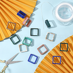 80Pcs 8 Colors Acrylic Bead Frame&nbsp;OACR-ME0001-17