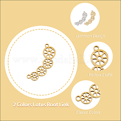 16Pcs 2 Colors 304 Stainless Steel Connector Charms&nbsp;STAS-DC0013-94