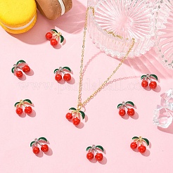 10Pcs 2 Colors Rack Plating Alloy Enamel Pendants&nbsp;FIND-YW0007-10