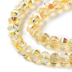 Transparent Electroplate Glass Beads Strands&nbsp;GLAA-Q099-H01-14