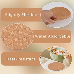 4Pcs 3 Styles Cork Coasters&nbsp;AJEW-CP0009-62