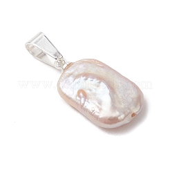 Natural Baroque Keshi Pearl Pendants&nbsp;PALLOY-JF05218-02