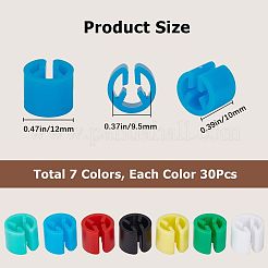 210Pcs 7 Colors Plastic Garment Markers Color Tags&nbsp;KY-GF0001-36