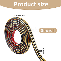 PVC Self-Adhesive Flexible Molding Trim&nbsp;DIY-WH0591-623B