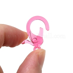 Transparent Plastic Lobster CLaw Clasps&nbsp;KY-H005-A12