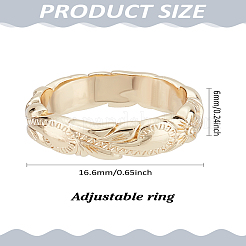 1Pc Flower Brass Finger Rings for Women&nbsp;RJEW-LP0010-04