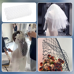 2 Yard Polyester Bridal Veils&nbsp;AJEW-WH0314-450