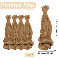 6Pcs Doll Wig Hair&nbsp;DIY-ME0001-59C