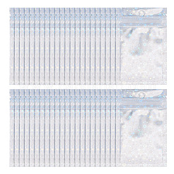 60Pcs Glitter Holographic Star Plastic Packaging Yin-yang Resealable Bags&nbsp;OPP-TA0001-24B