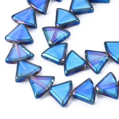 Electroplate Glass Beads Strands&nbsp;EGLA-N008-002