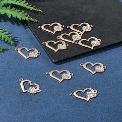 10Pcs Alloy Crystal Rhinestone Links/Connectors&nbsp;ALRI-FS0001-03G
