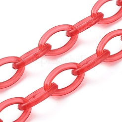 Personalized ABS Plastic Cable Chain Necklaces&nbsp;NJEW-JN03476