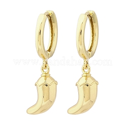 Chili Brass Hoop Earrings&nbsp;EJEW-Q015-17G