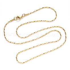 PVD Vacuum Plating 304 Stainless Steel Boston Link Chain Necklace&nbsp;NJEW-S420-006A-G
