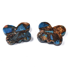 Butterfly Assembled Natural Bronzite and Natural & Synthetic Gemstone Beads&nbsp;G-N330-56