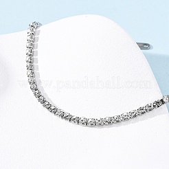 304 Stainless Steel Rhinestone Cup Chain Bracelets for Women&nbsp;BJEW-G753-01P-03
